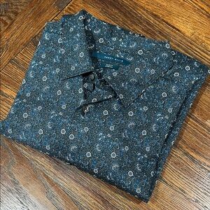 Perry Ellis Floral Long Sleeve Button-Up Shirt